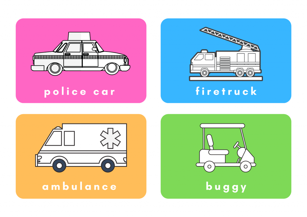 Means Of Transport (9): Police Cars, Firetrucks, Ambulances, And Buggies