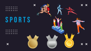 Sports (7): Fencing, wrestling, skating, podium, Gold Medal, Silver Medal, And Bronze Medal