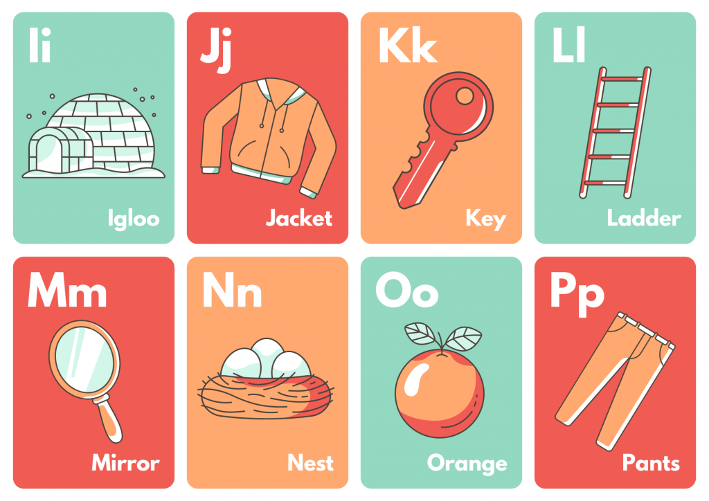 Alphabet vocabulary